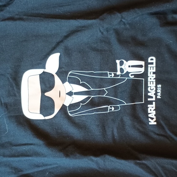 Karl Lagerfeld Paris Graphic Long Sleeve Tee RRR - Picture 2 of 6